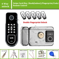 wireless and door remote control fingerprint recognition device electric lock access control card aa battery lock