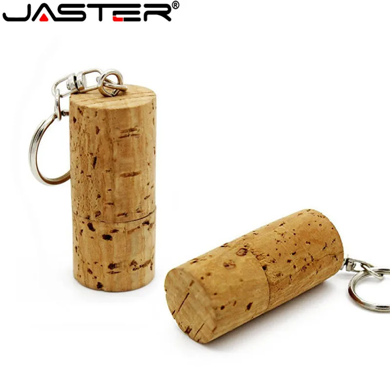 USB флеш накопитель JASTER деревянный в виде бутылки 4/8/16/32/64 ГБ|cork usb flash drive|64gb pen driveflash