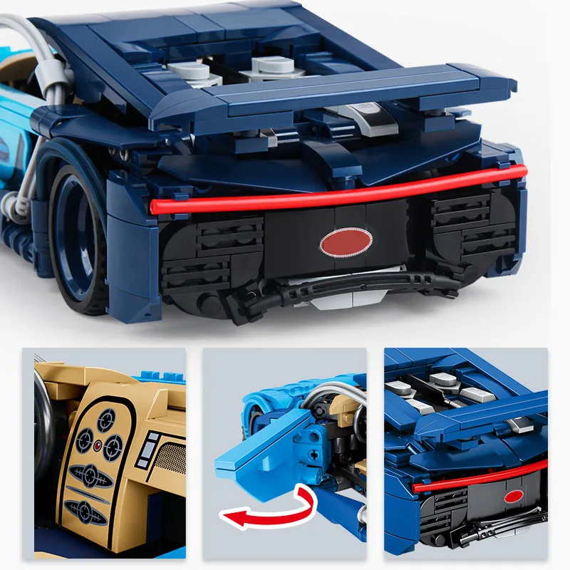 641 шт. Детский конструктор скоростные гоночные автомобили|Блочные конструкторы| |