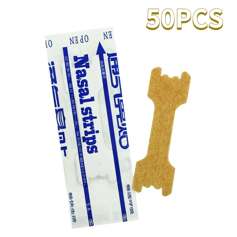 

50PCS Anti Snore Strips Easier Better Breathe Right Better Nasal Strips To Stop Snoring Sleeping Aid Apnea Guard Night Device