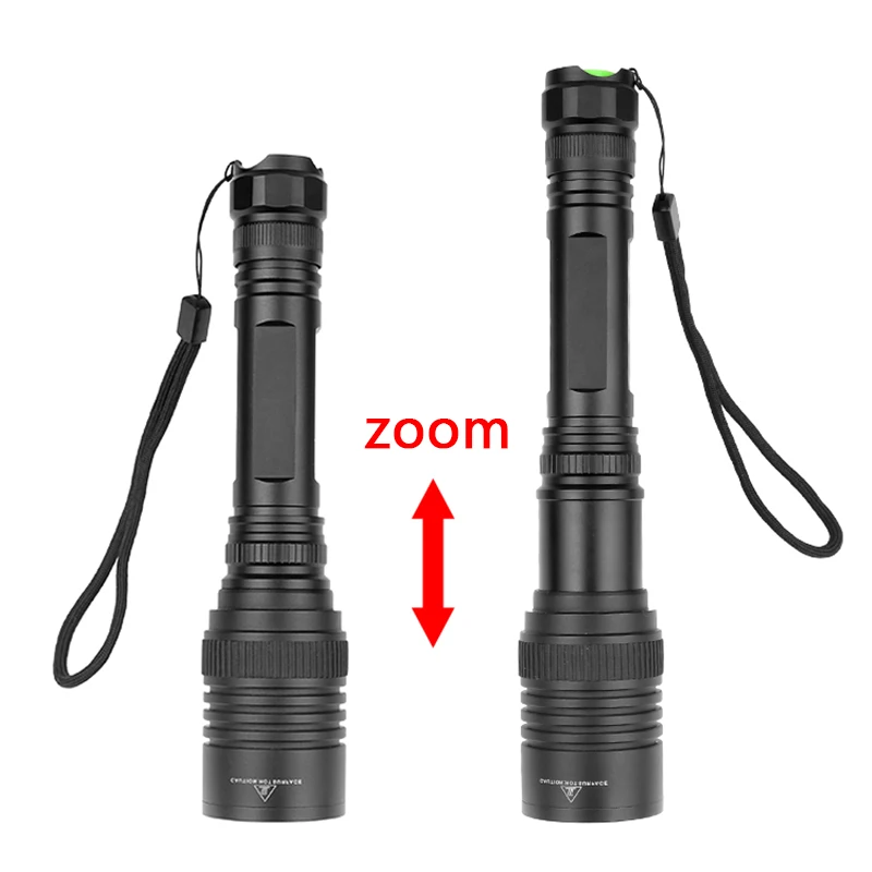 Оригинальный CREE XHP70.2 32w Мощный тактический светодиодный фонарик с зумом