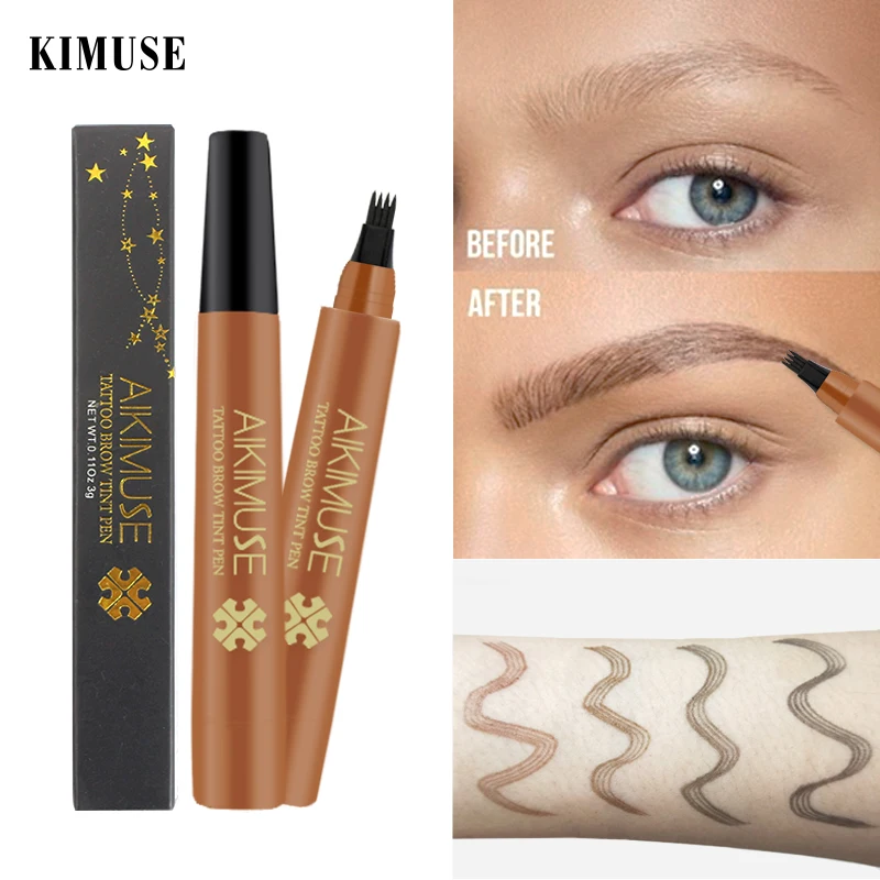 KIMUSE 4 цвета гель для бровей усилитель матовый защита от пятен водостойкая тату