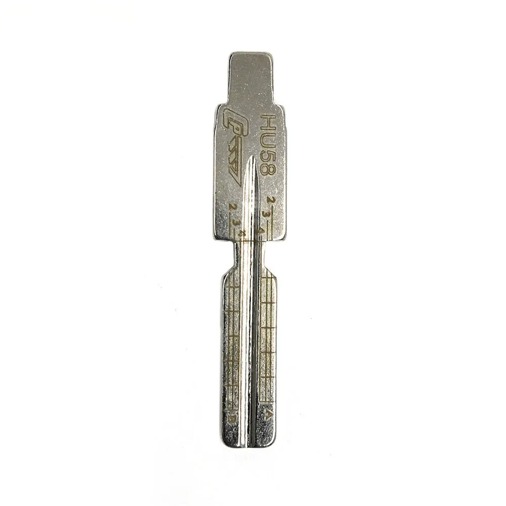 HKCYSEA 10 шт./лот необработанный Металл 2 в 1 LiShi Scale Blank Выгравированная линия KEYDIY