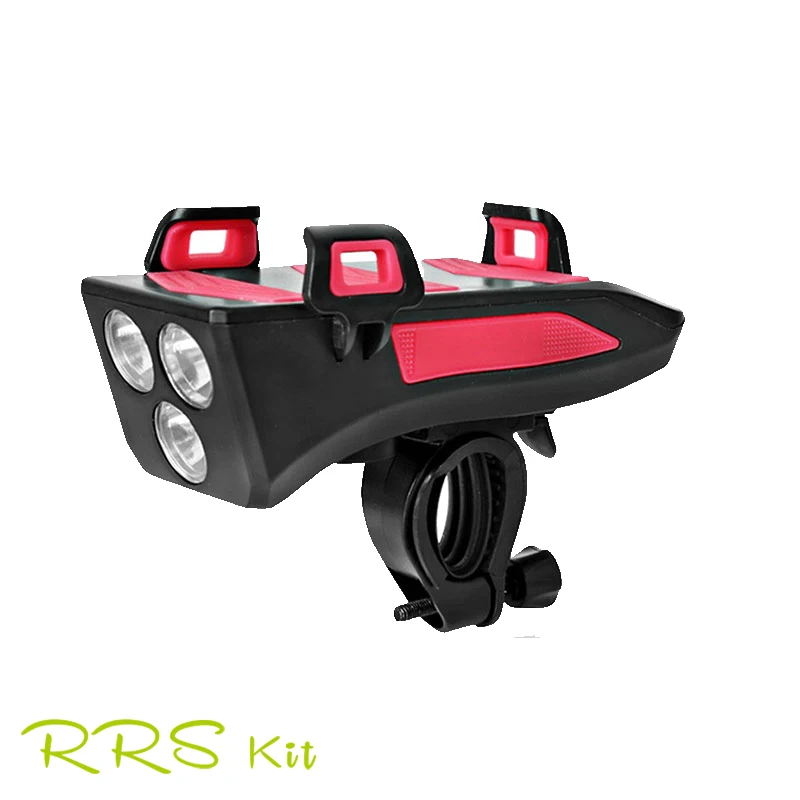 

IPhone Samsung Phones Bicycle Multifunction Phone Holder Power Bank Bicycle Front Light USB Charging Phone Bracket Light