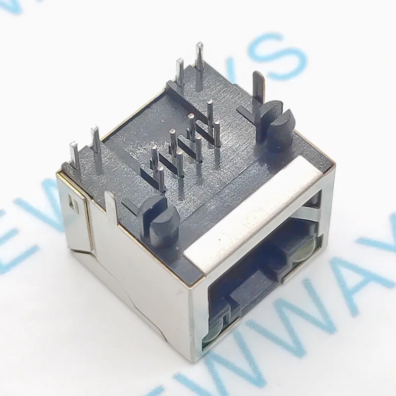 10 шт./лот полностью медная розетка Rj45 с лампой 56 гнездом для лампы Сетевая 8P8C