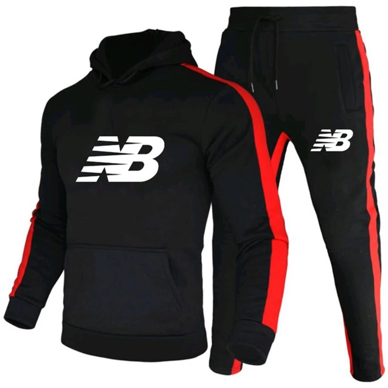 

2021 new fashion men's hooded suit brand sports men's sweater daily casual jogging hooded men's sportswear suit