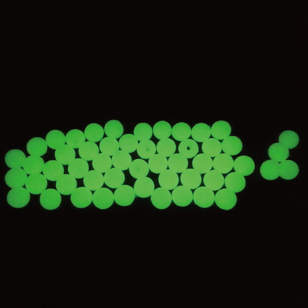 100 шт 3D глаз ночная рыбалка космические бобы светящиеся круглые поплавковые