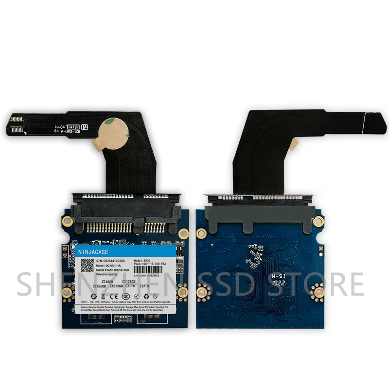 Комплект Шлейфов для жесткого диска SSD SATA Apple Mac Mini A1347 (2012) / MD387 MD388 2-й 821-1501-A с