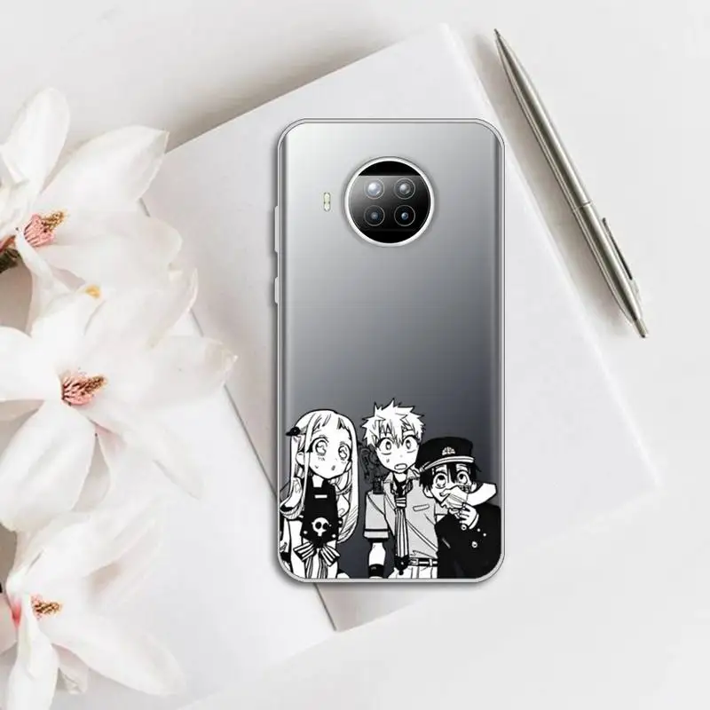 

Hanako kun Phone Case Transparent for Xiaomi mi Redmi note 10 t 8 9 pro lite 11 Samsung S 8 9 10 20 plus ultra