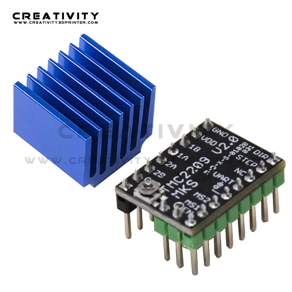 Драйвер шагового двигателя Makerbase MKS TMC2209 2209 StepStick детали для 3D-принтера а UART