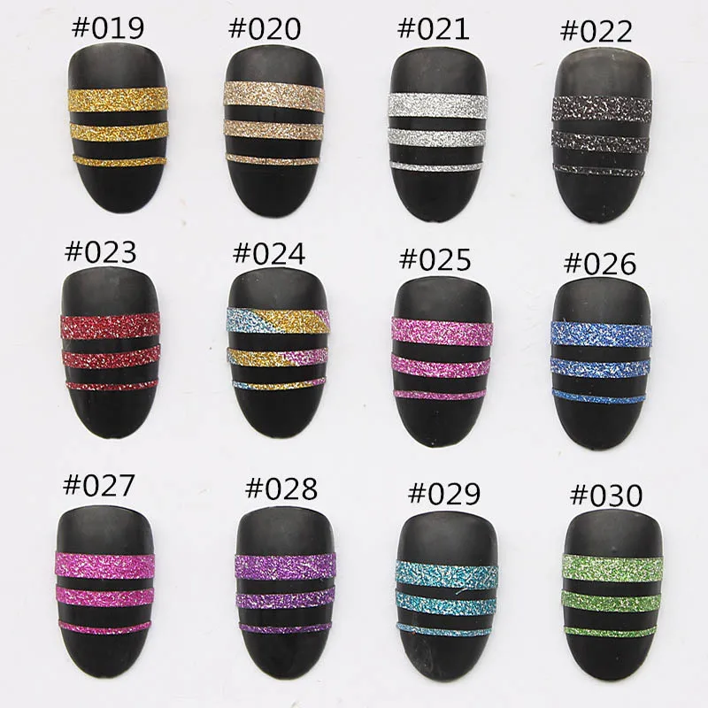 3 в рулонах для украшения ногтей блестящая золотисто-Серебряная лента зачистки