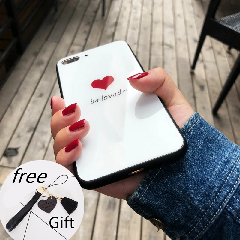 

Case & Strap For OPPO A1 A3 A5 A3S A5S A9 A79 A83 phone Case Fashion Be loved Glass Hard Cover For OPPO A7X A77 A59 A39 A37 A33