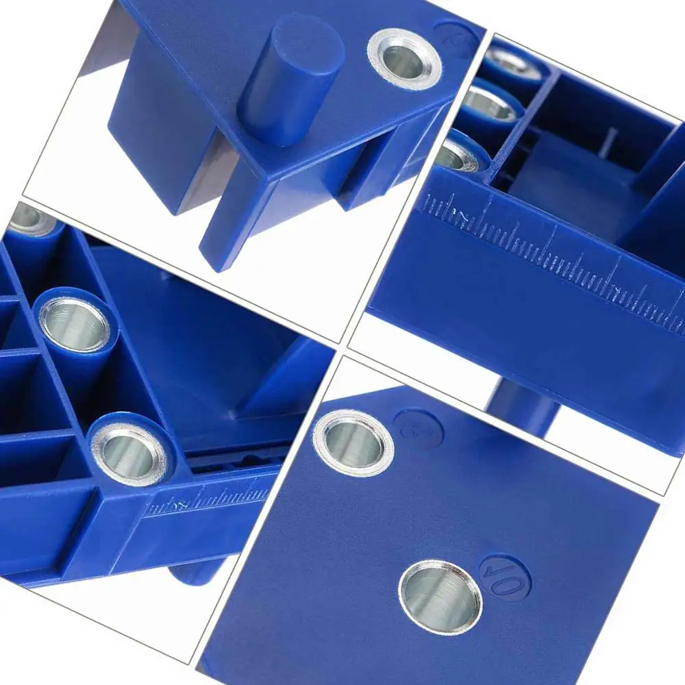 

Woodworking Dowel Hole Jig 6/8/10mm Wood Drill Handheld Pocket Hole Jig Drill Bits Guide Locator Hole Puncher Carpentry Tools