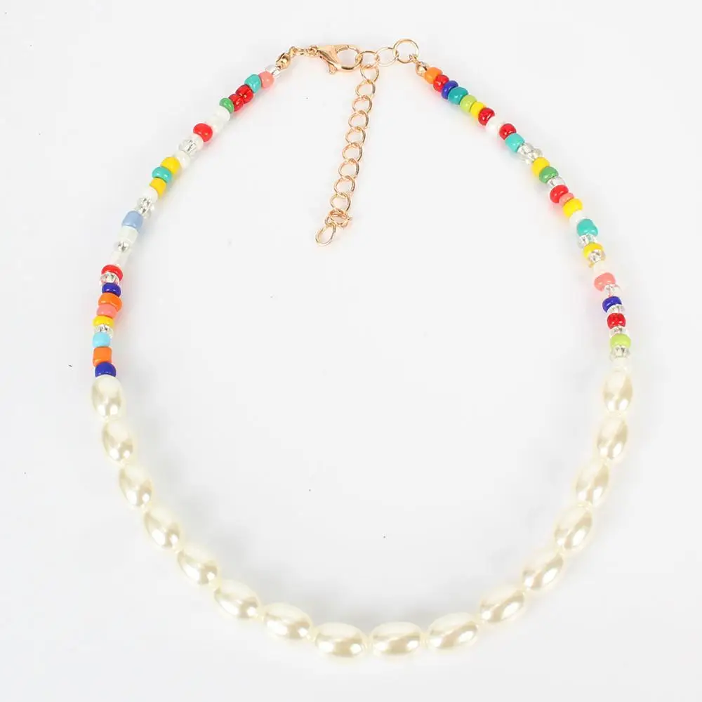 Многослойное массивное ожерелье из бисера Модный новый дизайн для ожерелья