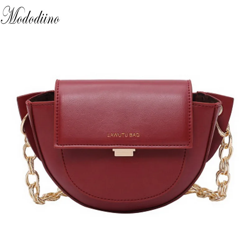 Винтажная сумка Седло Mododiino цепочка через плечо Женская нагрудная элегантная на
