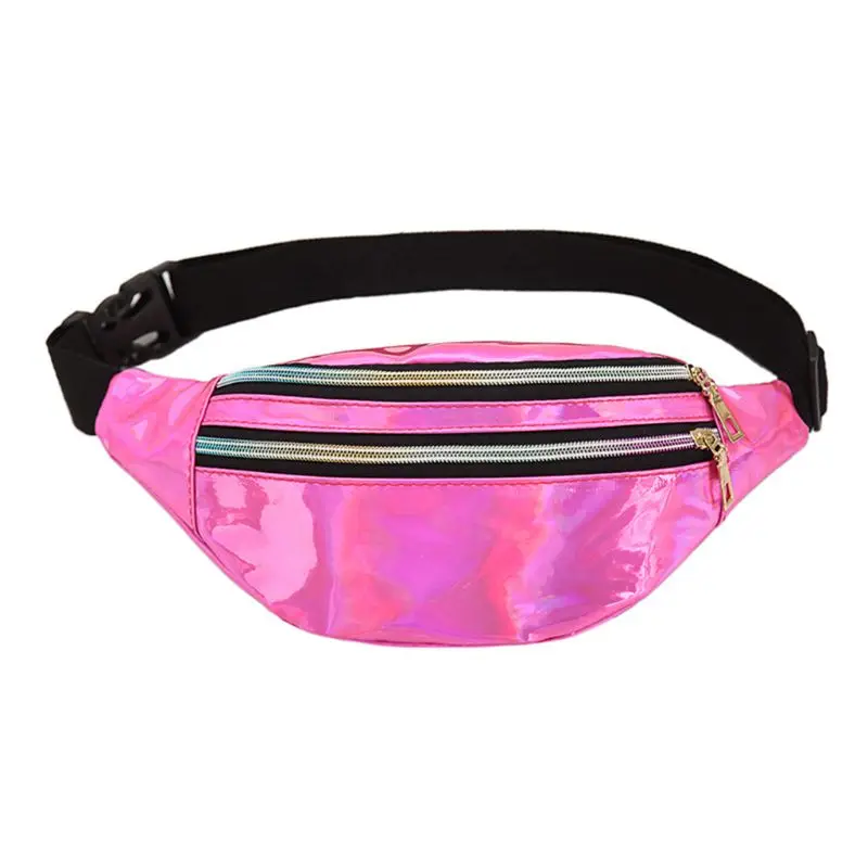 

Women Fanny Pack Holographic Belt Waist Bags Hologram Travel Shoulder Bag Party Hip Bum Packs Phone Pouch 20CA