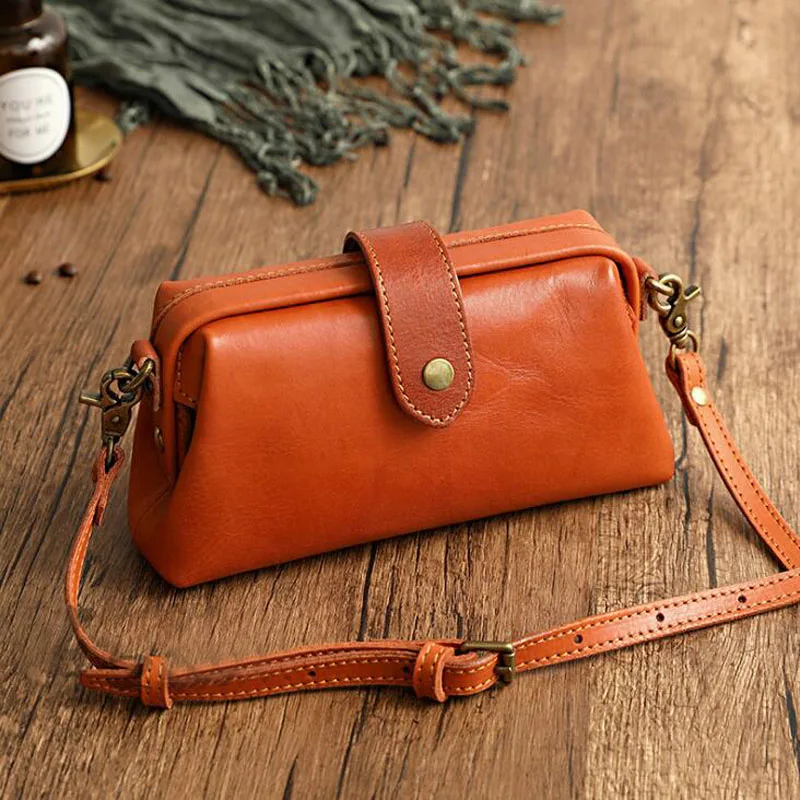 

Retro Handmade Tote Bag Women Leather Crossbody Bag Vintage Solid Crossbody Shoulder Bag Free Shopping Bag Handbag Sac Bolsos
