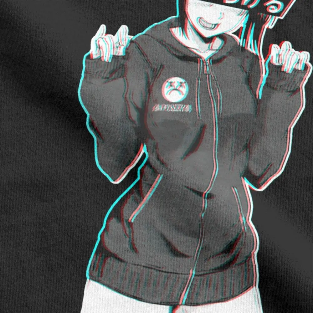 Relife Sad Японские футболки Аниме эстетические мужские юмором очищенный хлопок с
