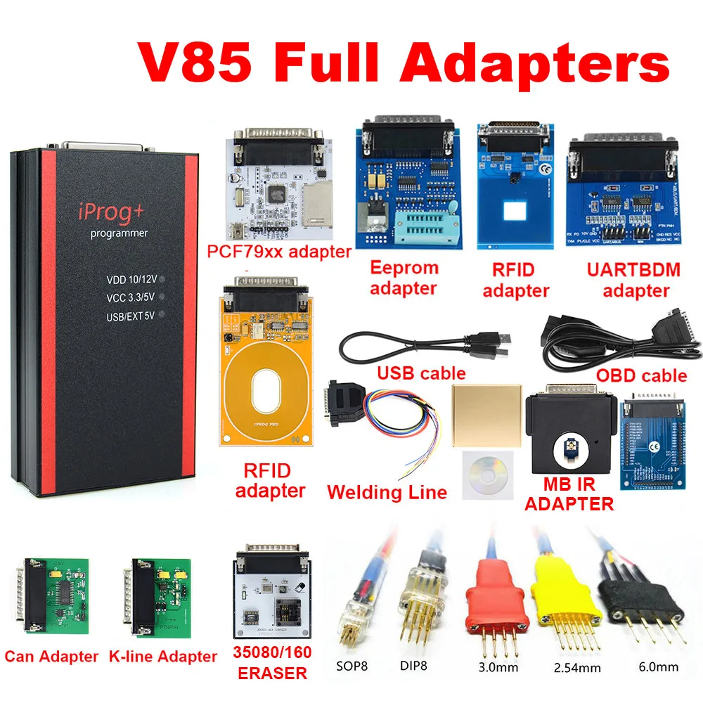 Программатор ключей высшего качества V85 Iprog + поддержка IMMO коррекция пробега