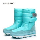 Enpleiзимние ботинки; Женские ботинки; Сезон осень-зима; Теплая хлопковая обувь из плюша; Женские водонепроницаемые Утепленные ботинки; Размеры 35-42