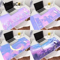 90x40cm mouse pad anime pink moon landscape keyboard mat kawaii girl cute pink home office game computer desktop protect