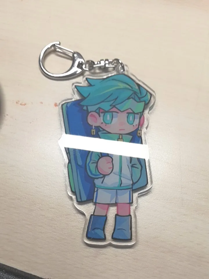 

Anime JoJo's Bizarre Adventure Kujo Jotaro Giorno Dio Higashikata Casear Joseph Joestar Acrylic Pendant Keychain Cartoon Charm