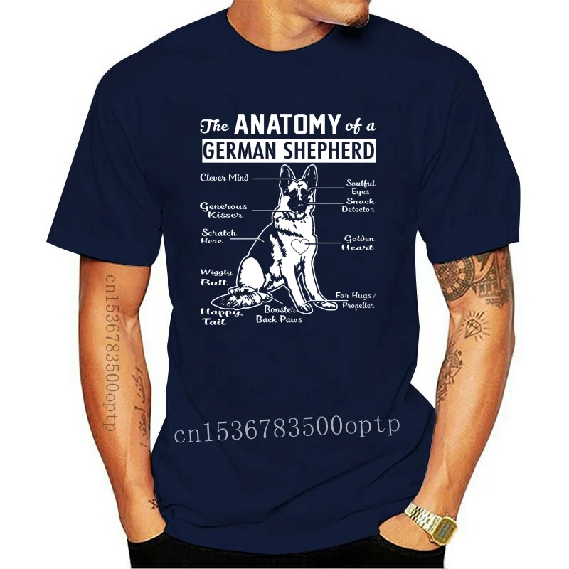 

New Men 2021 Summer Round Neck Men'S T Shirt T Shirt Summer Famous Clothing The Anatomy of A German Shepherd Shirtcrazy T Shirts
