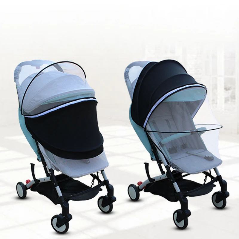 

Baby Stroller Mosquito Net Full Insect Cover Carriage Kid Foldable Netting Stroller UV Ray Sun Visor Shade Canopy Accessories
