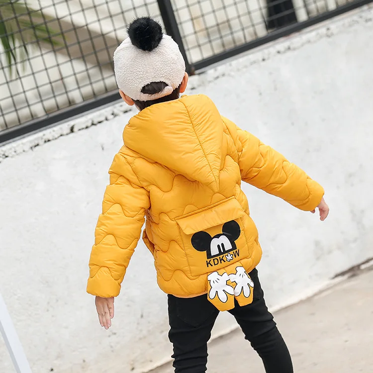 Бесплатная доставка! Детское пальто новинка 2019 зимнее теплое ветровка с рисунком