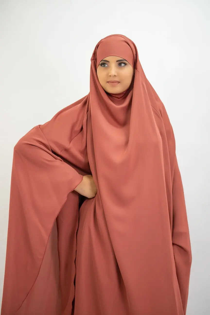 Мусульманское длинное платье в стиле хиджаб, с капюшоном, для женщин, хиджаб, одежда для молитв, джилбаб, Абая, полное покрытие, платье для Ра...