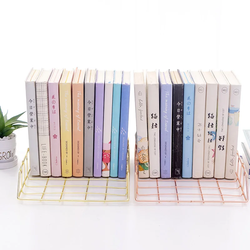 

Gold Metal Desktop Storage Box Stackable Document Holder Pen Holder Office Accessories Storage Basket Rack Desk Organizer
