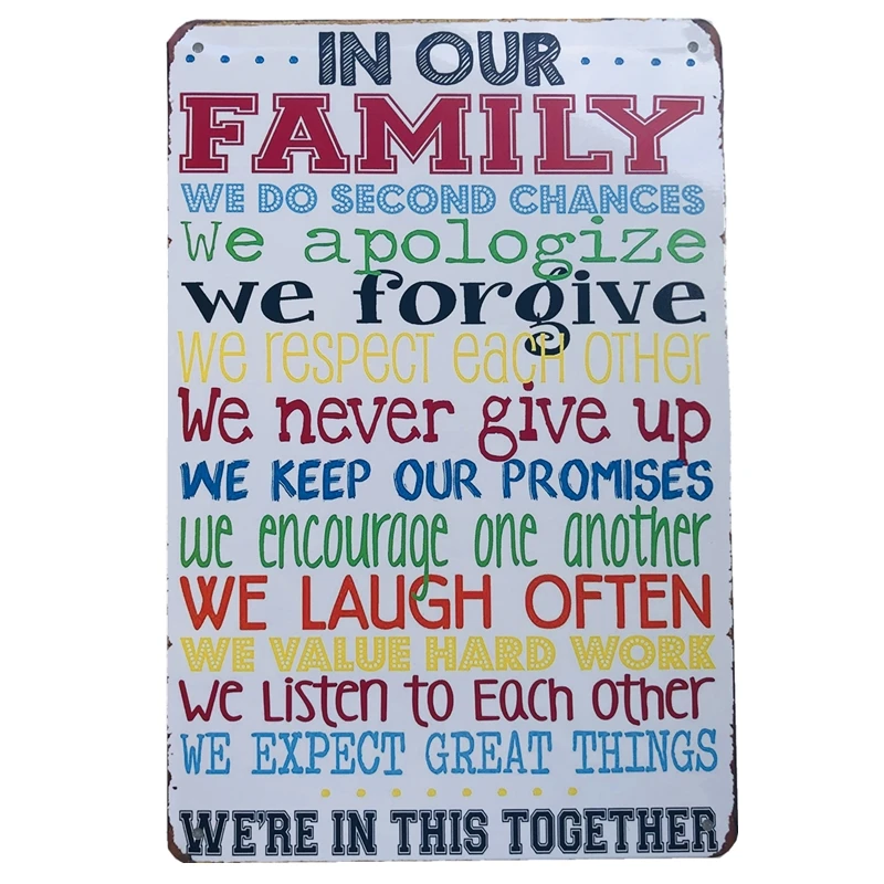 В наших семейных нормах отельный декор для стен в винтажном стиле металлический