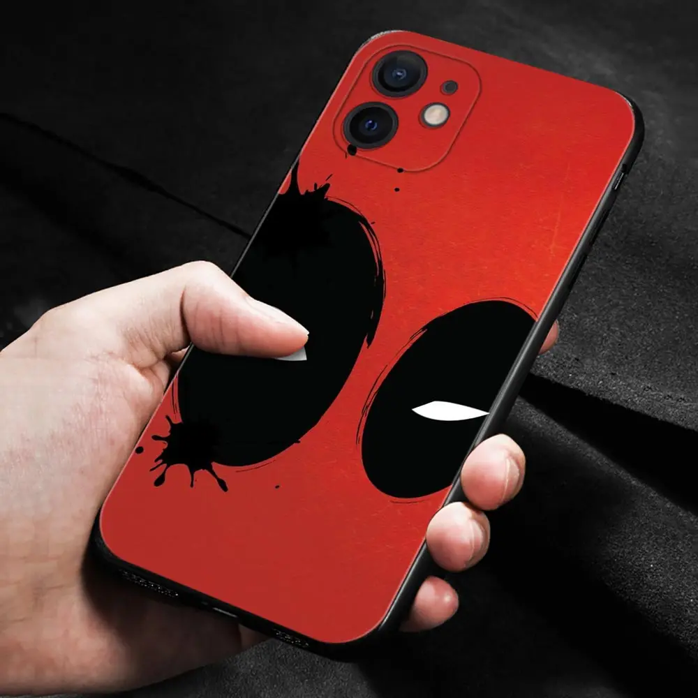 Phone Case For Apple iPhone 14 13 12 11 Pro Max 13 12 Mini XS Max XR X 7 8 Plus 6 6S Cover Marvel Movie Deadpool Spiderman