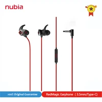 original nubia redmagic gaming earphone 3 5mm earphone for redmagic 6 6pro sport headphone type c earphones for red magic 5g 5s