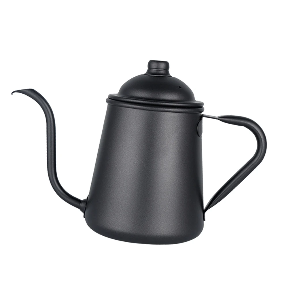 

900ml Stainless Steel Hand Drip Coffee Pot Pour Over Gooseneck Tea Kettle for Loose Leaf Teas or Coffees