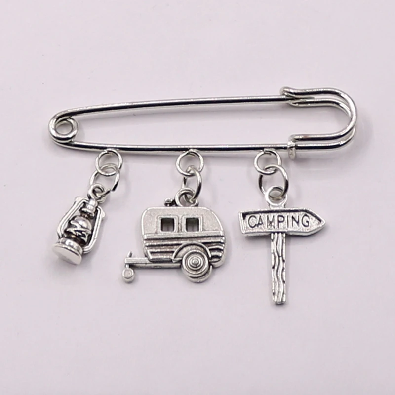 Новая брошь для кемпинга в фургоне на природе летнего отпуска сувенирная со