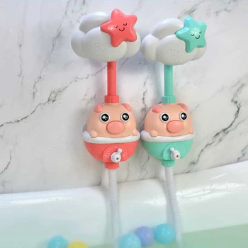 Baby Bath Toys Flower Shower Head Bathtub Bathing Water Game Watering Sprayer For Kids In Stock