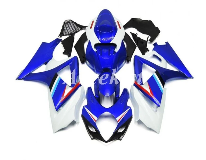 

Литья под давлением Новый ABS весь обтекатели комплект подходит для Suzuki GSX-R1000 GSXR1000 2007 2008 07 08 K7 кузов комплект синего цвета