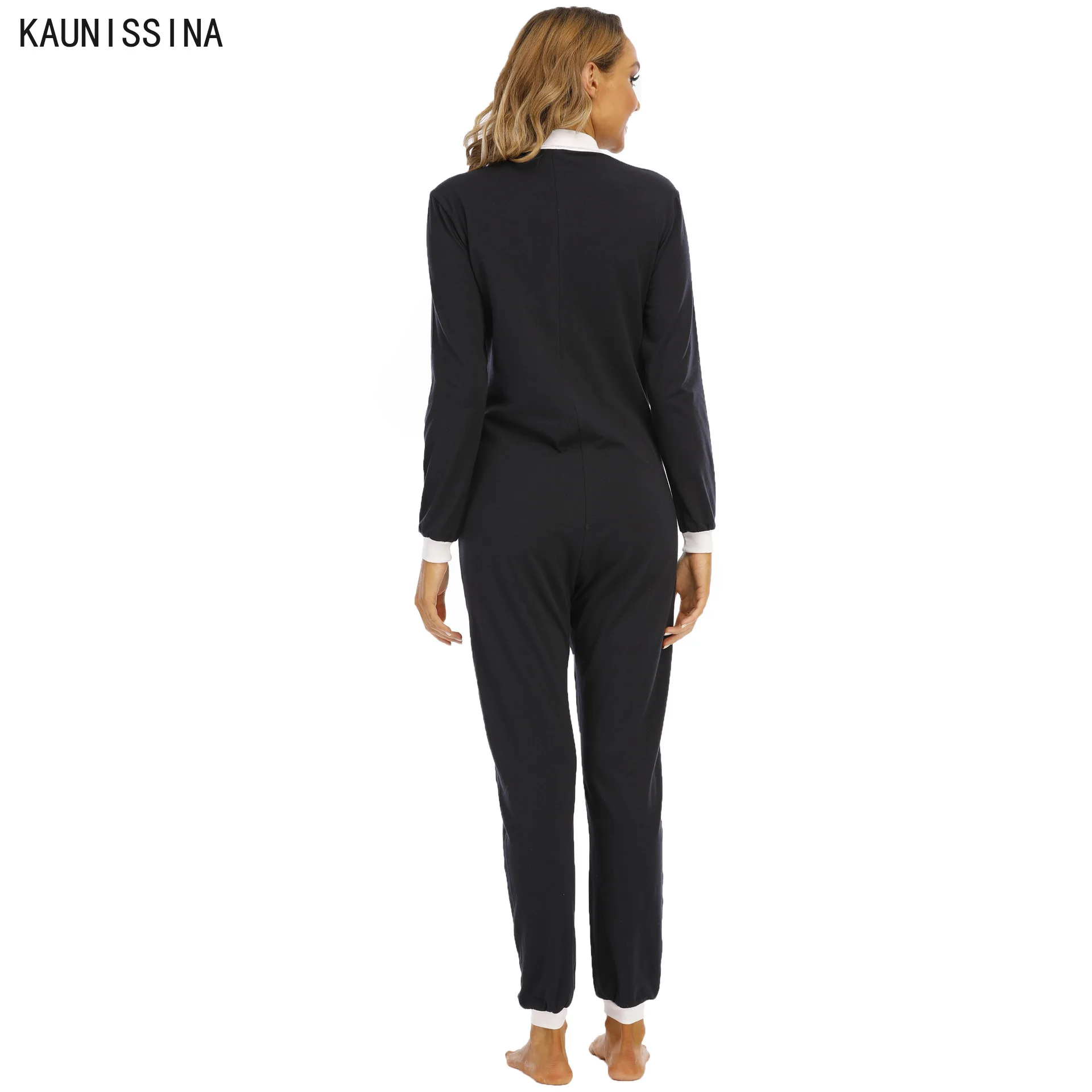 

Cotton Adult Oneseis For Women Long Sleeve Plus Size One Piece Pajama Autumn Winter Female Loungewear Home Suit