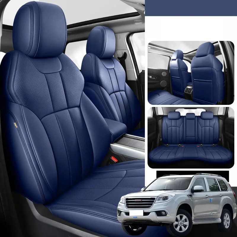 

Genuine Leather Car seat cover set For Haval H9 2017-2019 Interior details automotive goods auto accessories in the salon