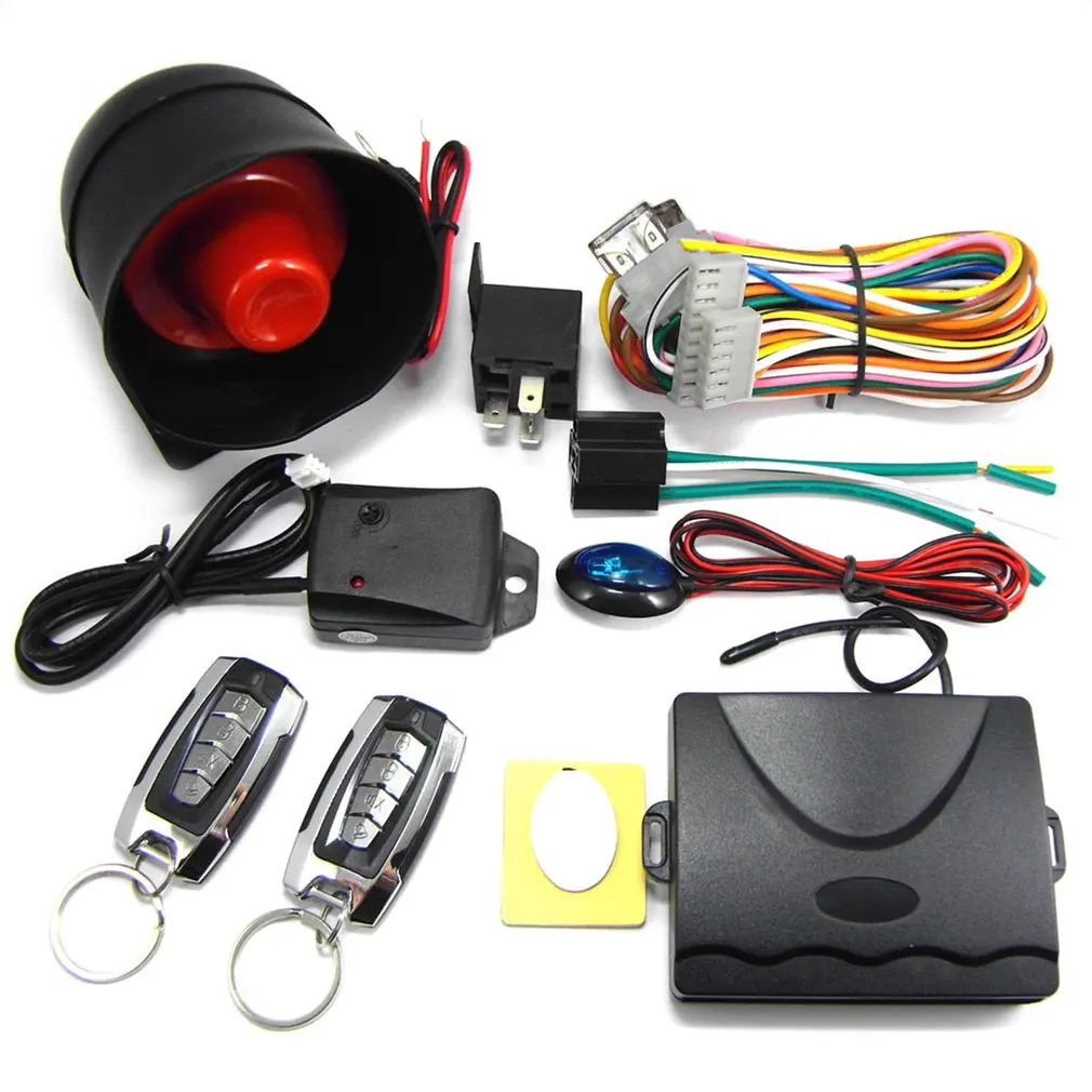 

CHADWICK 802B-8171 One Way Car Alarm System With Siren For 12V DC Vehicle Which Has Central Door Lock System