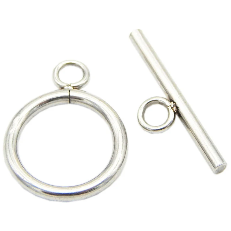 

20sets/lot DIY Necklace & Bracelet Chain Stainless Steel OT Toggle Clasp Hook Rings Connectors For Jewelry Making Accessories