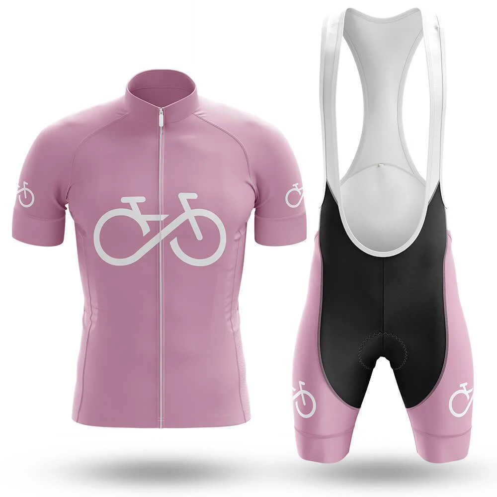 

Bike Forever-pink Cycling Jersey Set Sport Team Bike Men Clothing Quick Dry Summer Sleeve Cycling Road Ride Shirt Bib Short Gel