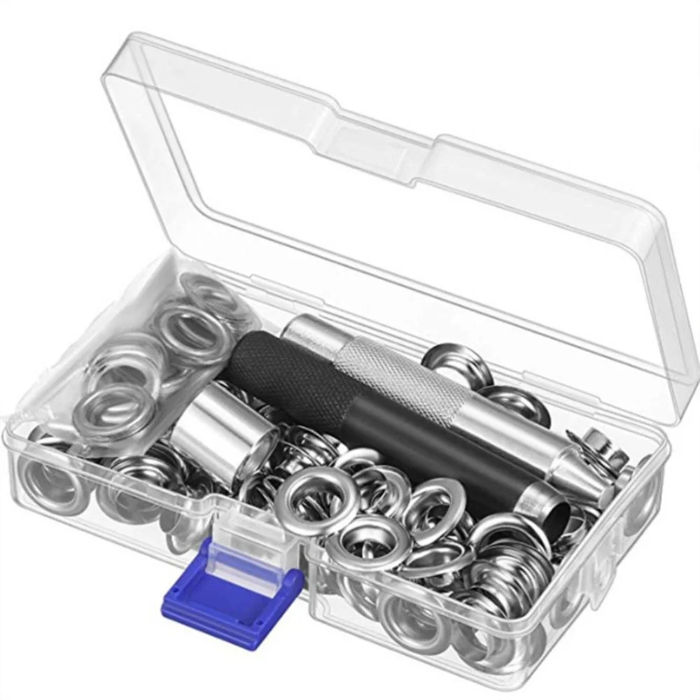 100 Набор Комплект прокладок из качественной латуни кнопки-люверсы комплект