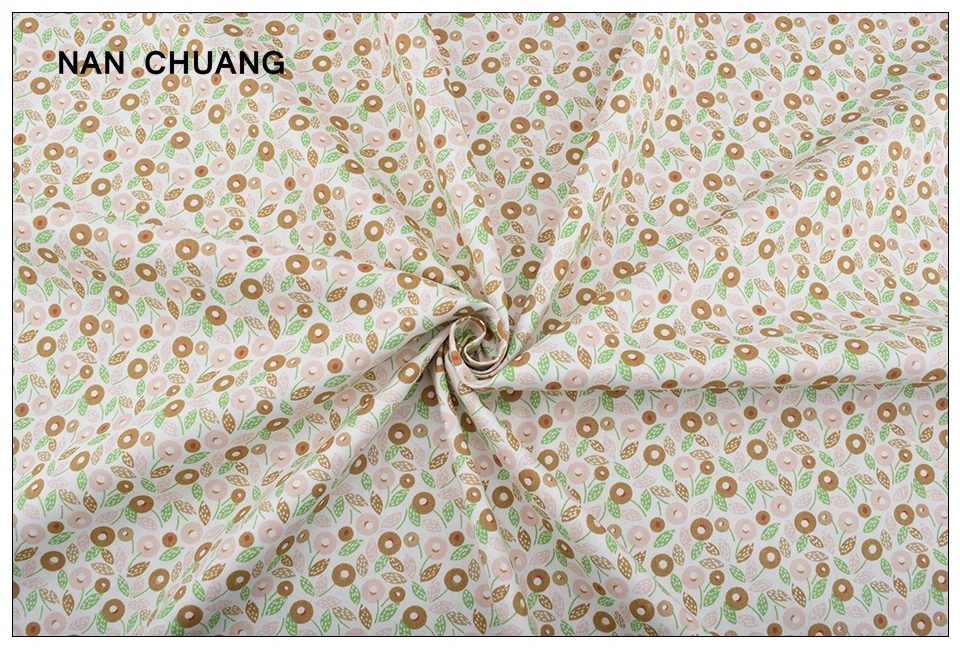 Nanchuang 8 шт./лот цветы саржевая хлопчатобумажная ткань Лоскутная Ткань для рукоделия Швейные материалы для детей 20x25 см