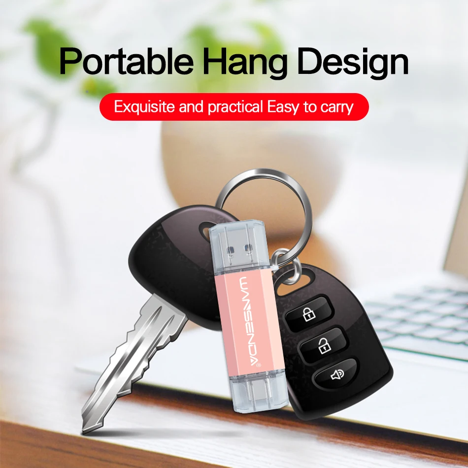 Новый Usb 3 0 WANSENDA USB флеш накопитель OTG 32 Гб Тип C 64 128 ГБ 256 высокоскоростной карта