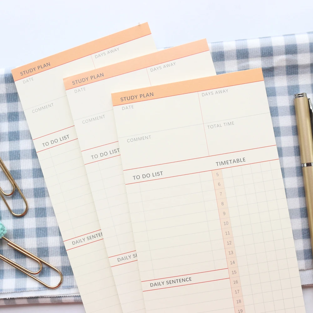 Domikee новый милый цветной школьный учебный план блокнот для студентов без даты