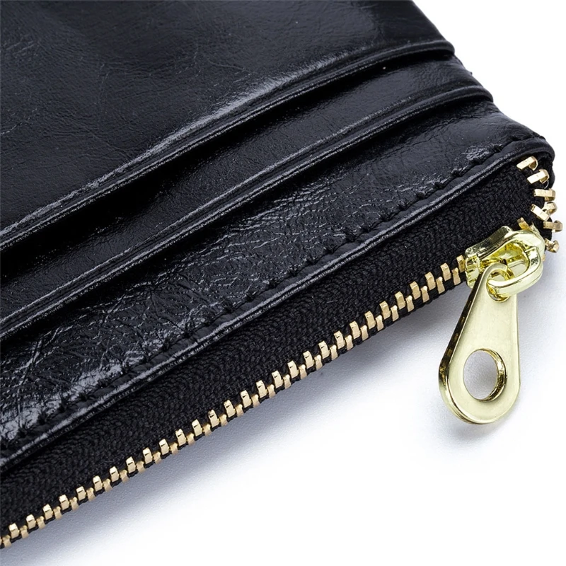 

Multifunctional PU Leather Coin Purse Pouch Change Purses with Zipper Credit Card Holder for Men Women Girls D0LF