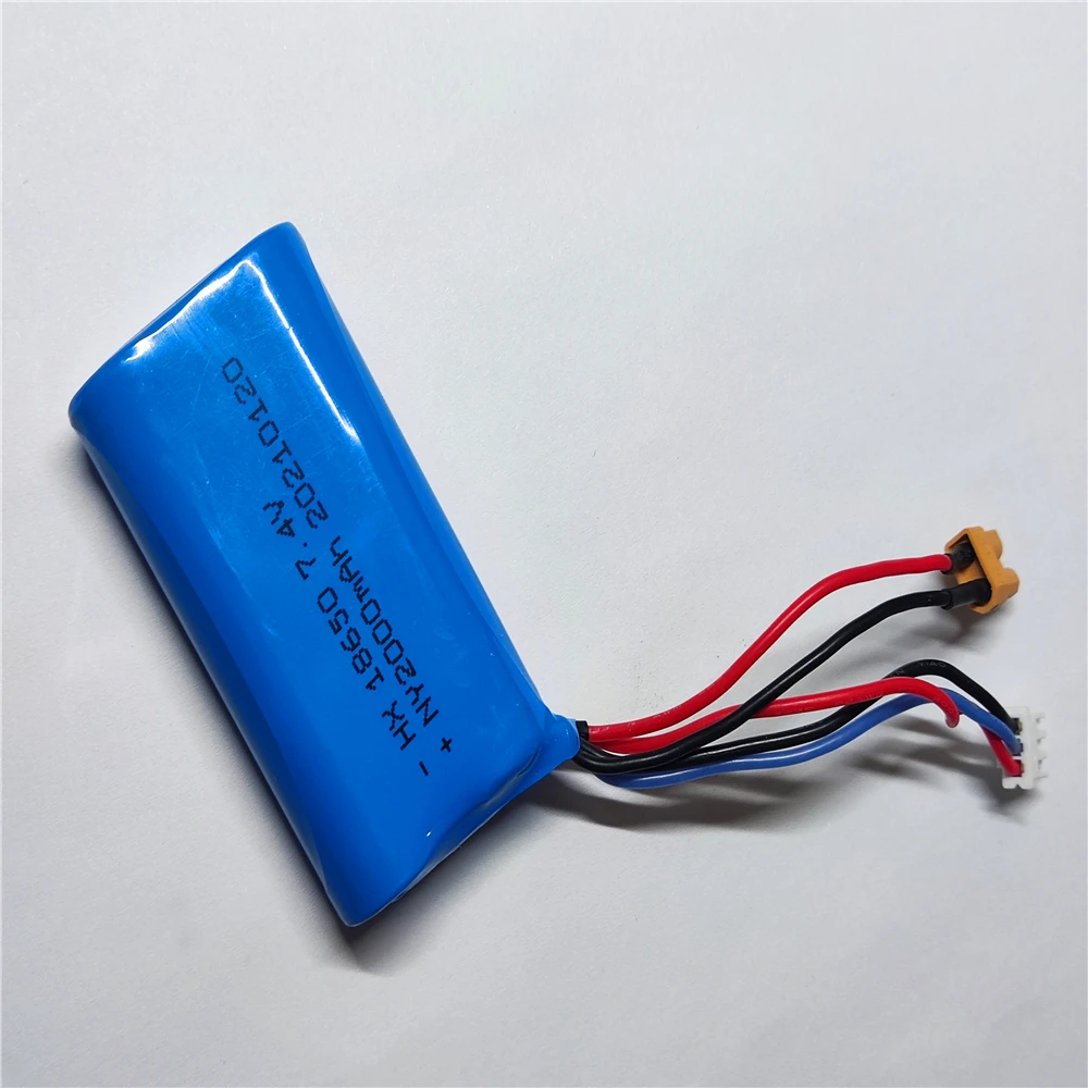 Бесплатная доставка литий-ионный Аккумулятор 7 4 в 2000 мАч для Huina 1580/1582/1583/1594 RC 1/14