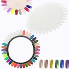 Накладные натуральные прозрачные ногти, профессиональная диаграмма, палочка для ногтей, Круглый Лак для колес, акриловый дисплей, лак, косметические практические советы, настольные инструменты